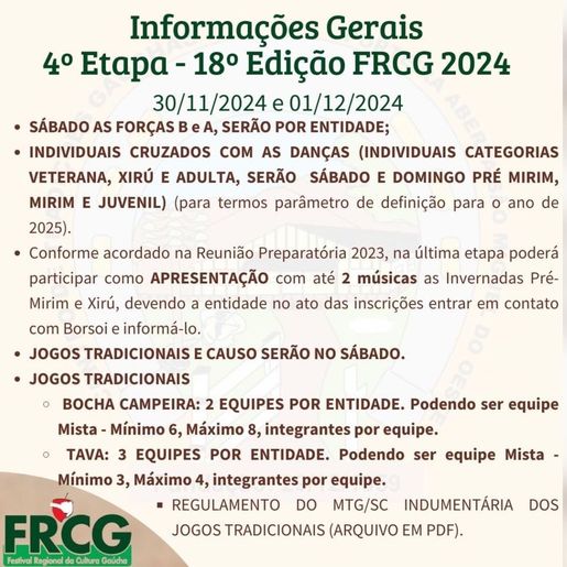 CTG Porteira Aberta organiza 4ª etapa do Festival Regional da Cultura Gaúcha em SMOeste