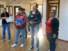 Candidatos a prefeito de São Miguel do Oeste chegam para o debate na Peperi