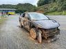 FOTOS: Carro retirado de deslizamento na BR-376 era de família que voltava de consulta médica
