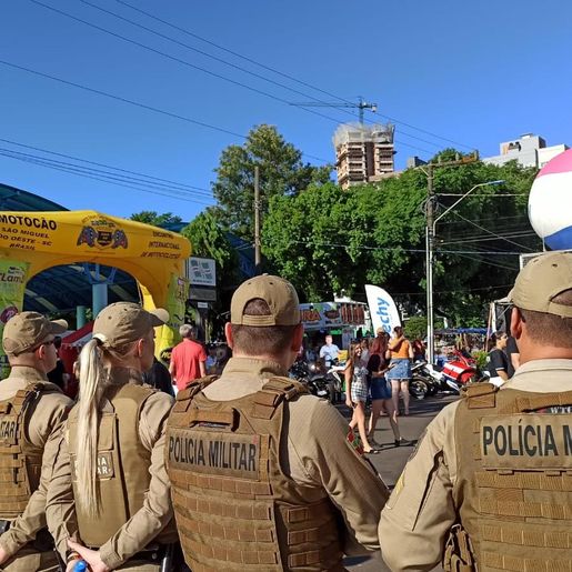 Polícia Militar reforça segurança para o Motocão 2025 em São Miguel do Oeste