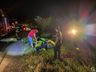 VÍDEO: Capotamento deixa duas pessoas feridas em São Miguel do Oeste