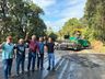 Empresa inicia trabalho de pavimentação do asfalto da fronteira, em Tunápolis