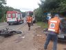 Colisão entre carro e duas motos deixa dois feridos na BR-158