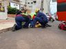 Colisão lateral deixa motociclista ferida em SMOeste 