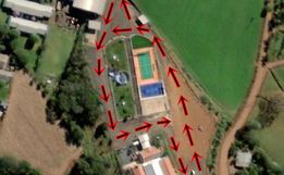 Trânsito é alterado nas imediações da creche e do complexo esportivo