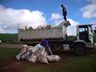 Município finaliza a primeira recolha de materiais recicláveis