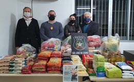 Ação da Polícia Civil arrecada quase 200 de alimentos em SJCedro