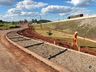 Rotatória de acesso à São José do Cedro começa a ganhar forma