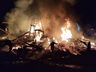 Incêndio destrói galpão de madeira no interior de Dionísio Cerqueira