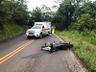 Motociclista morre após bater de frente com caminhonete