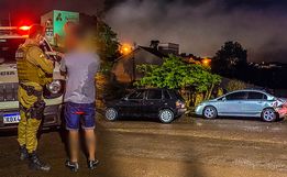 Jovem recusa bafômetro após colidir em veículo estacionado em SMO