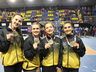 O quarteto da categoria sênior conquista 1º lugar em Barra Velha