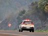 VÍDEO: Incêndio atinge vegetação às margens da BR 282, entre SMO e Paraíso