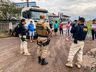 Caminhoneiros realizam abordagem no trevo da BR-282 em SMO