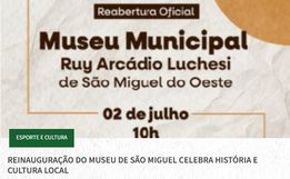 Município de São Miguel do Oeste estuda usar prédio da Cultura para ampliar museu municipal
