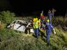 VÍDEO: capotamento deixa feridos na BR-163 em São Miguel do Oeste