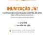 Iporã do Oeste terá vacinação contra raiva neste sábado