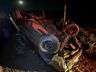 Veículo sai da pista e capota no interior de São Miguel do Oeste