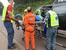 Acidente na SC-160 deixa motociclista gravemente ferido 