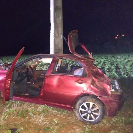 Rapaz de 24 anos morre em capotamento na BR-163 em Guarujá do Sul