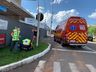 Casal fica ferido em queda de motocicleta