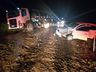 Idoso fica ferido em colisão entre carro e caminhão no interior de Itapiranga