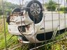 Homem sofre ferimentos em capotamento de veículo no interior de Itapiranga