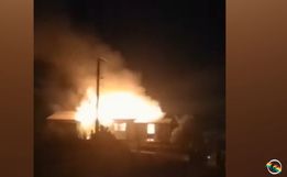 Casa de vereador de Paraíso é completamente destruída por incêndio