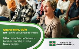 Prefeitura de SMO realiza reuniões em quatro comunidades nesta semana