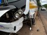 Acidente entre ônibus e carro deixa uma pessoa ferida na BR 282, em SMO 