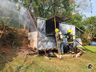 Incêndio destrói trailer de sucos no interior de Itapiranga