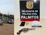 Polícia Civil de Palmitos prende homem por posse irregular de arma de fogo