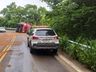 Motorista tomba caminhão na SC-305 em Guaraciaba