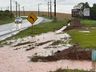 Chuva provoca transtornos em trecho na SC-163 em São Miguel do Oeste