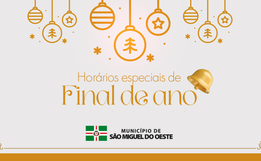 Prefeitura de São Miguel do Oeste define horário especial para repartições no fim de ano
