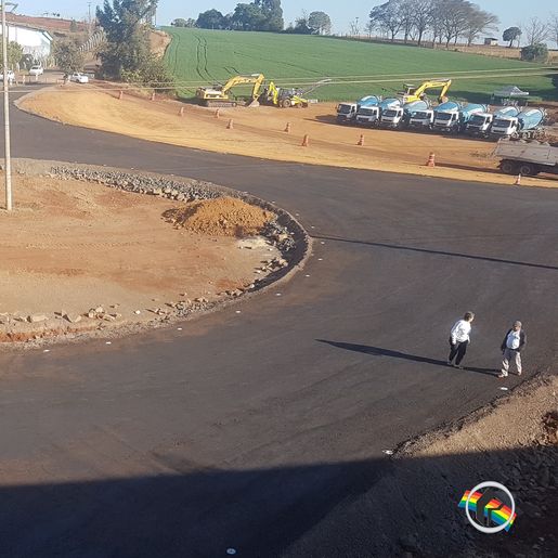 Rótula de acesso à Princesa na BR 163 está com a base pronta