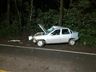 Motorista sofre ferimentos em acidente na SC-163 em Itapiranga