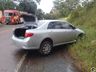 Veículo capota na SC 163 em Itapiranga