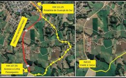 BR-163: fluxo de veículos é alterado para as vias municipais em Guarujá do Sul