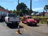 Colisão lateral deixa casal ferido na BR-163