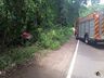 Saída de pista deixa condutor ferido na SC 163, em Itapiranga