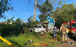 Homem morre em acidente na SC-163, em Itapiranga