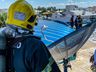 Incêndio destrói Papai Noel Gigante da Rede Peperi em SMO