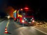 Incêndio em vegetação mobiliza Corpo de Bombeiros em Descanso