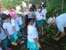 Alunos fazem visita ao Lago Municipal e participam de plantio de árvores em Cedro