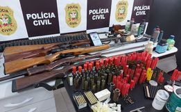 Polícia apreende armas e munições e homem é preso no interior de Descanso