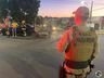 VÍDEO: Acidente entre carro e moto deixa duas pessoas feridas em SMOeste 