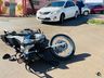 Acidente entre carro e moto é registrado no centro de Itapiranga