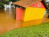 FOTOS: Nível de água do Rio Uruguai começa estabilizar em Itapiranga