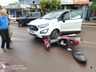 Colisão entre carro e moto deixa idoso ferido em São José do Cedro